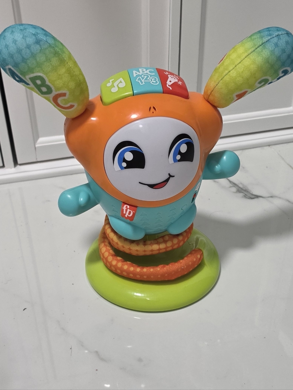 Fisher-Price Orange, Teal & Lime Musical Bunny Learning Toy